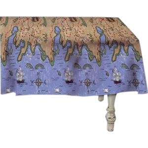 Treasure Map Tablecover 54"x108" | 1ct
