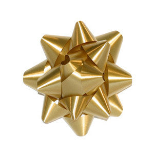 Star Bow, Gold Metallic 3.5" |1 ct