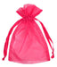Hot Pink Organza Bags | 10 ct