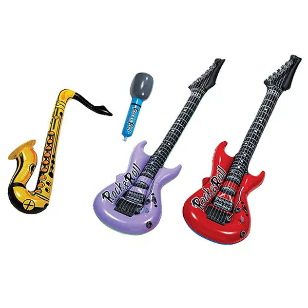 Inflatable Rock Band Instruments | 4pc