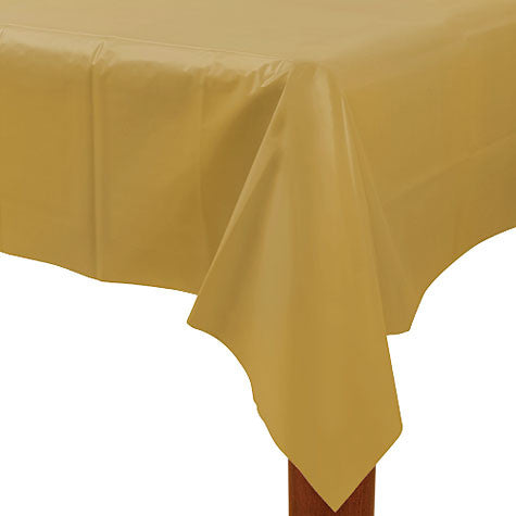 Gold Rectangular Table Cover | 1ct, 54" x 108"