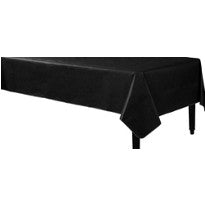 Flannel Back Table Cover, Black 52" x 90" | 1 ct