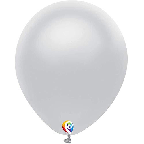 Silver Latex 7" Balloons 50 ct | 1ct