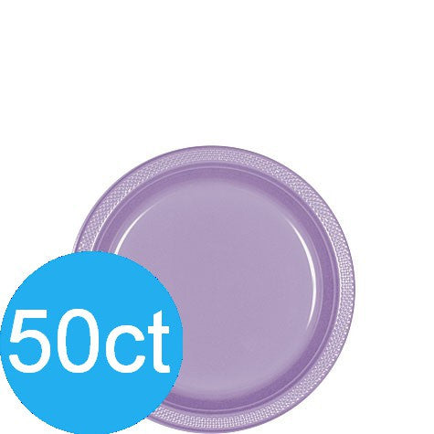 Lavender 7'' Plastic Plates | 50ct