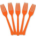 Orange Peel Plastic Forks | 20ct