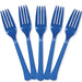 Bright Royal Blue Plastic Forks | 20ct