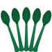 Festive Green Plastic Spoons | 20ct