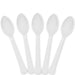 Frosty White Plastic Spoons | 20ct