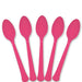 Bright Pink Plastic Spoons | 20ct