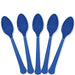 Bright Royal Blue Plastic Spoons | 20ct