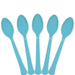 Caribbean Blue Plastic Spoons | 20ct