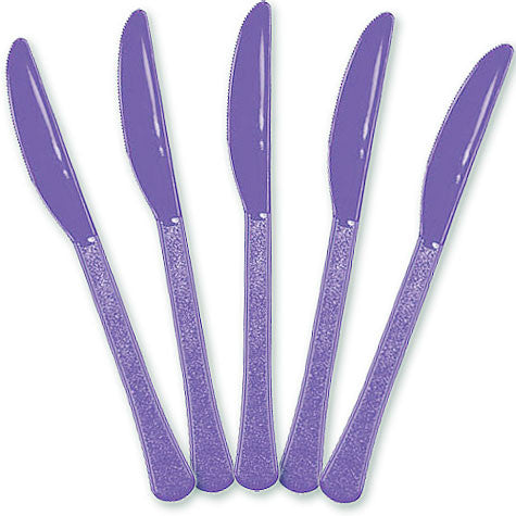 New Purple Plastic Knives | 20ct