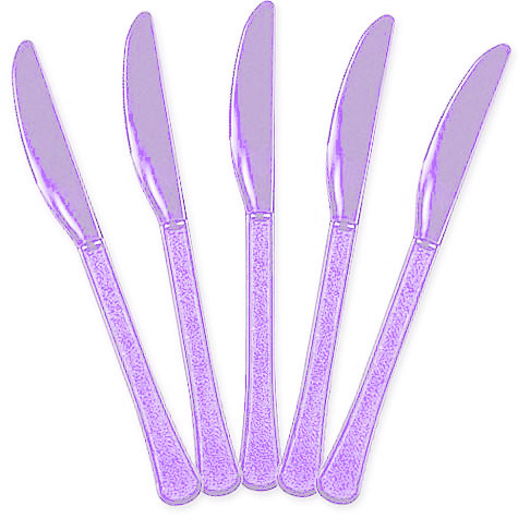 Lavender Plastic Knives | 20ct