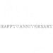 Anniversary Letter Banner. Silver. 7.8' |1 ct