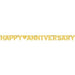 Anniversary Letter Banner. Gold. 7.8' |1 ct