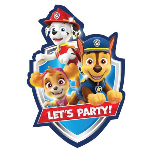 Paw Patrol Party Invitations | 8ct