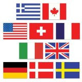 Mini International Flag Cutouts | 10ct