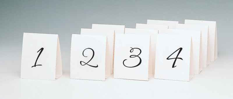 Table Number 1-12 Tent Cards | 12ct