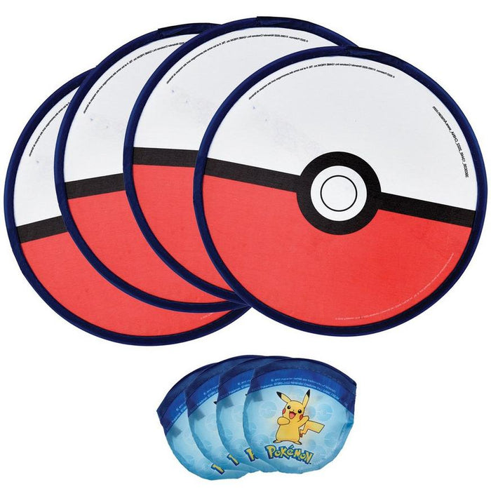 Pokémon Pokéball Foldable Flying Discs 10" | 4ct