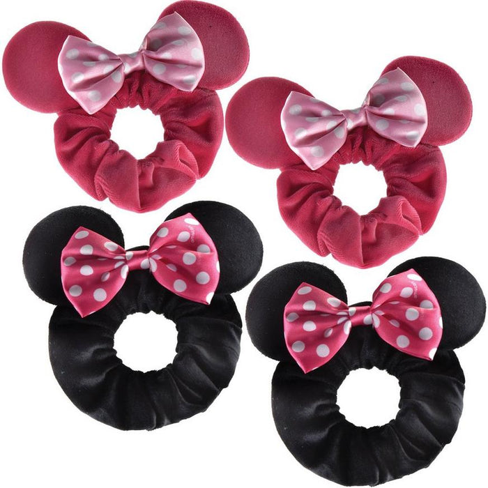 Minnie Mouse Forever Hair Scrunchies 3" | 4ct