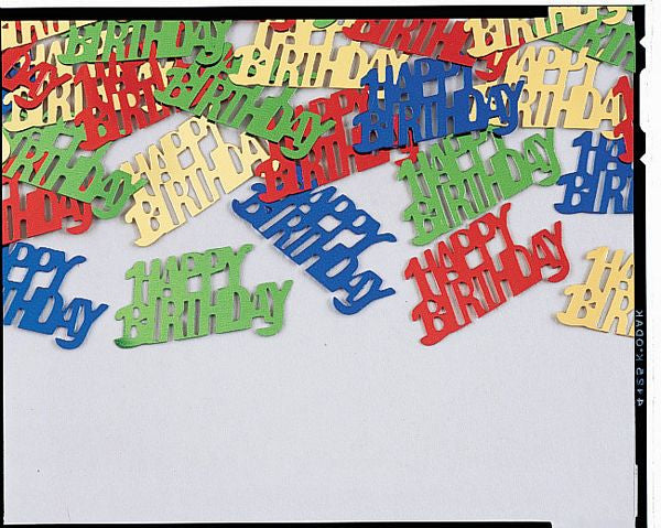 Happy Birthday Assorted Foil Confetti | .5 oz.