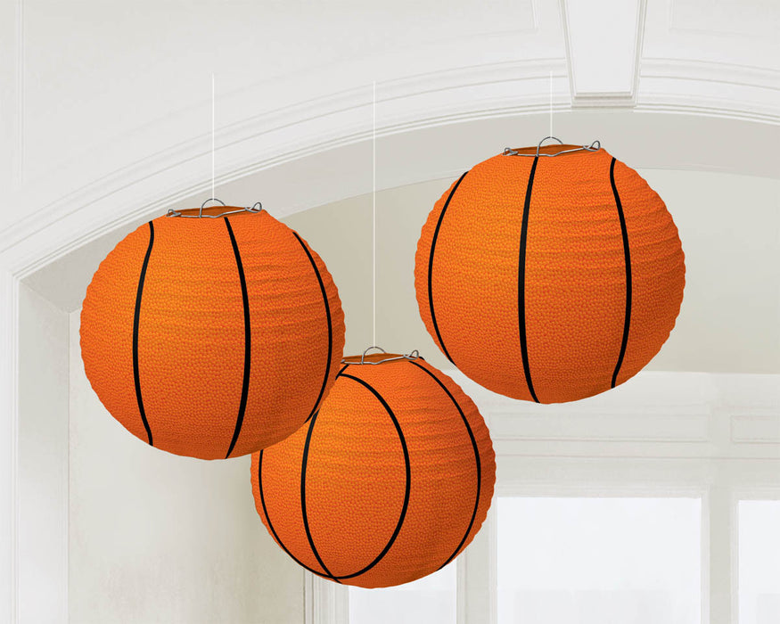 Paper Lantern Basketball, 9.5'' | 3 ct