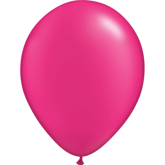 Pearl Magenta, Qualatex 11" Latex Single Balloon | Does Not Include Helium