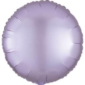 18-inch round lilac satin mylar balloon
