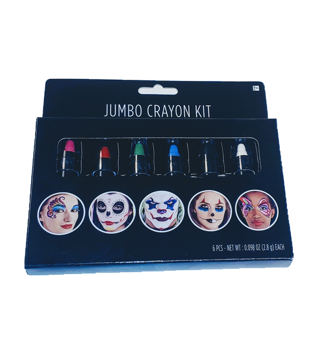 Jumbo Facepaint Crayon Set | 6pcs