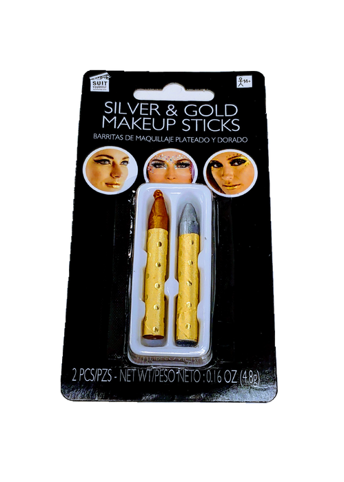 Silver & Gold Makeup Sticks | 2pcs