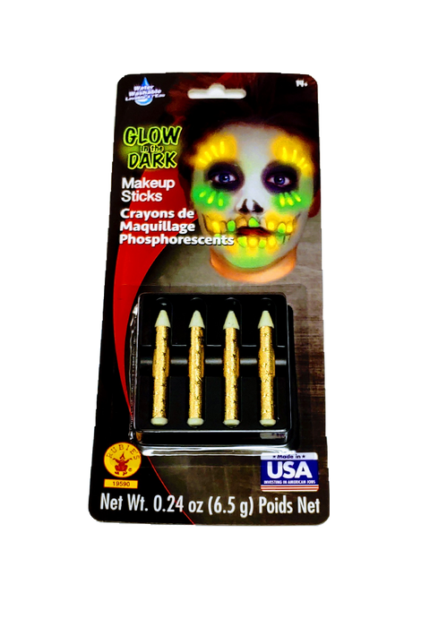 Glow In The Dark Makeup Sticks | 4pcs