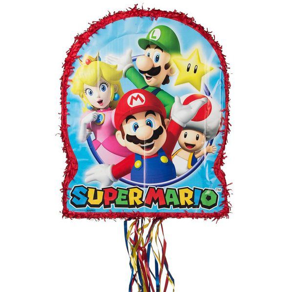 Super Mario Bros. 3D Piñatas 22" | 1ct