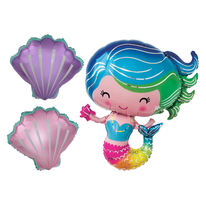Air filled Mermaid Balloon Bundle | 1ct