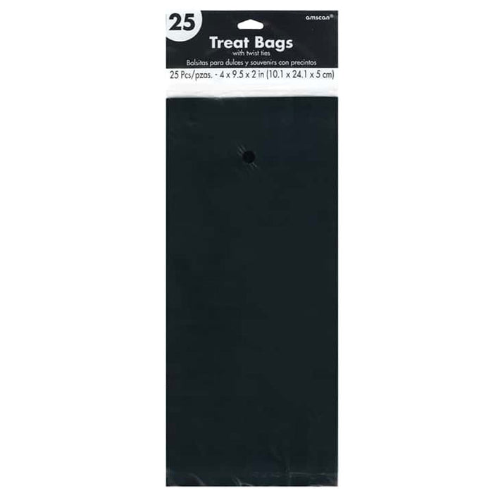 Small Plastic Treat Bags Black | 25ct