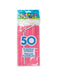 Pink Flexible Straws | 50ct