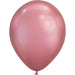 An inflated 11-Inch Chrome Mauve, Qualatex 11" Latex Balloon,