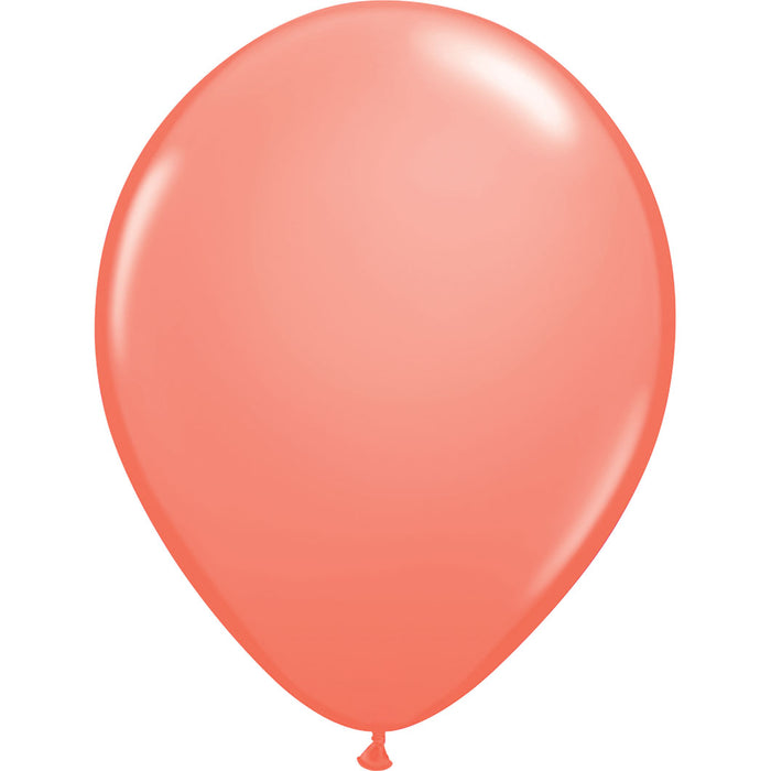 Coral, Latex Balloon With Helium and Hi-Float 11" | 1 ct
