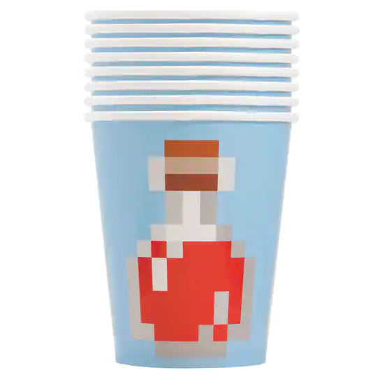 Minecraft 9oz Paper Cups 8pk | 1ct