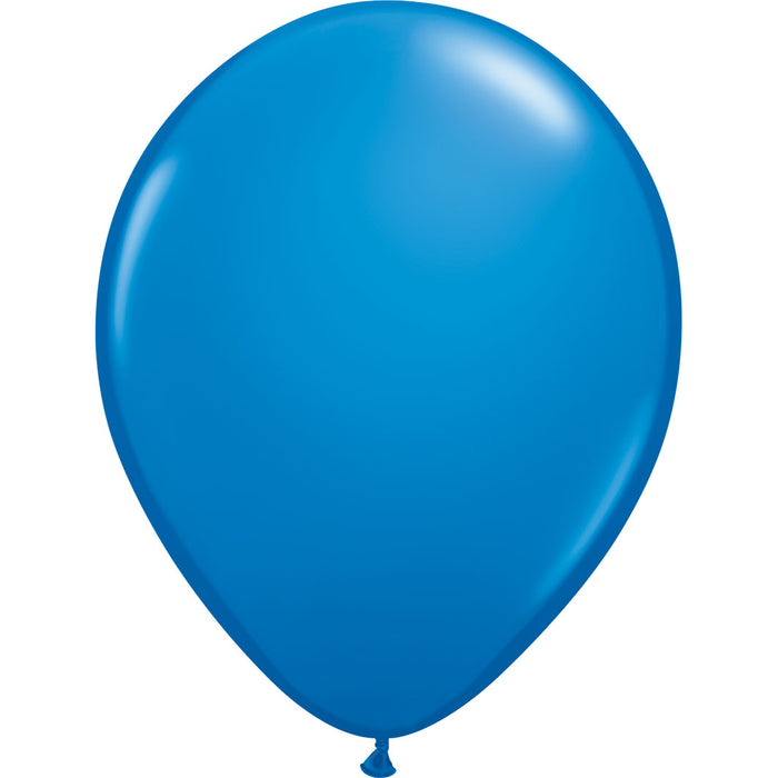 Standard Dark Blue, Latex Balloon With Helium and Hi-Float  11'' | 1 ct