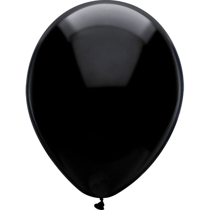 Black Funsational Latex Balloons 7" | 50ct