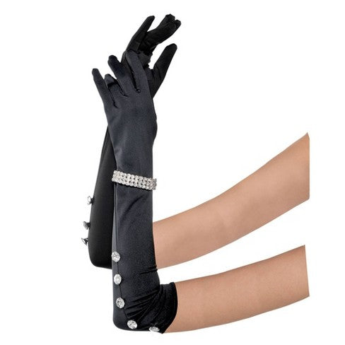 Rhinestone Bracelet & Gloves Set | 1set