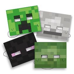 Minecraft Party Masks 8pk | 1ct