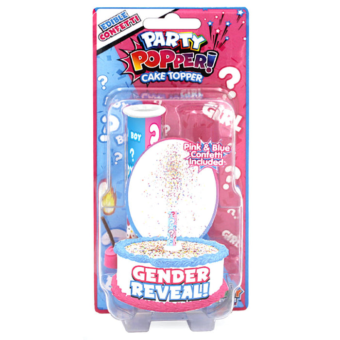 Gender Revel Edible Confetti Candle Party Popper  | 1ct
