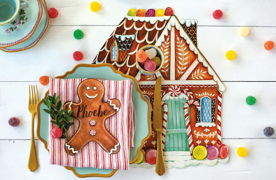 Hester & Cook Gingerbread House Paper Placemats | 12ct
