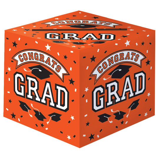 Graduation Orange Card Holder Box | 1 ct