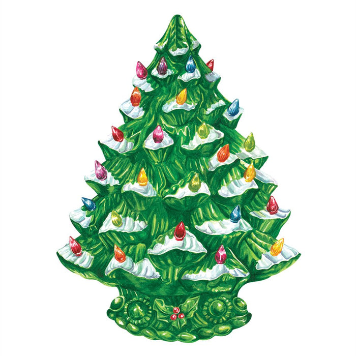 Hester & Cook Vintage Christmas Tree Paper Placemats | 12ct