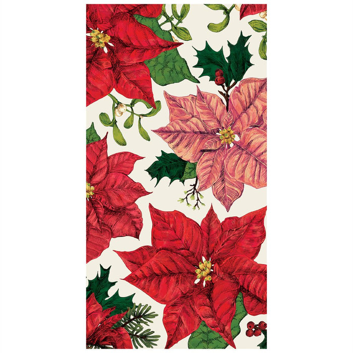 Hester & Cook Poinsettia Guest Napkins | 16ct