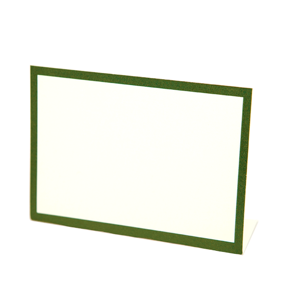 Christmas Dark Green Frame Place Card | 12ct