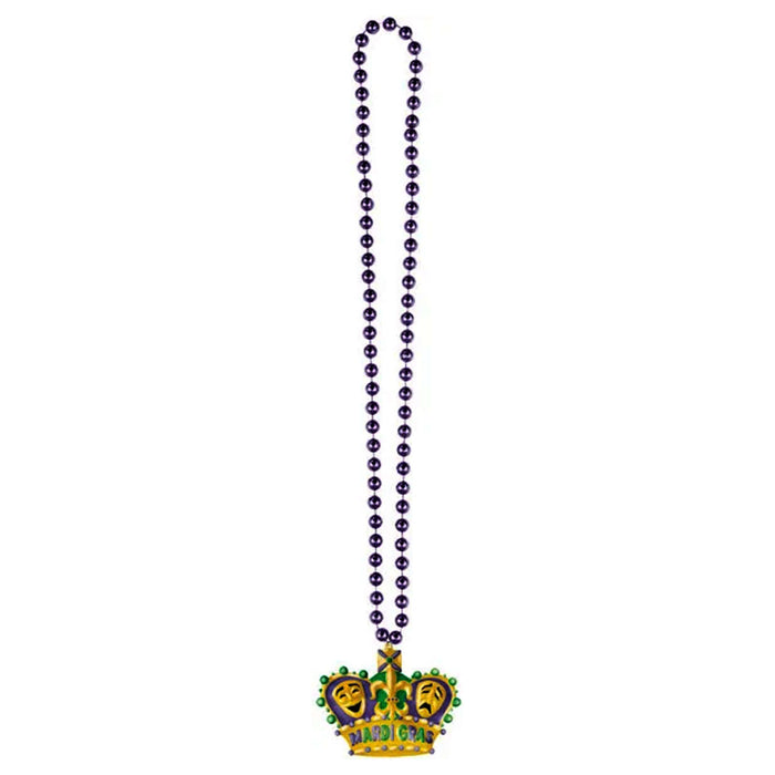 Large Crown Bead Necklace | 1ct