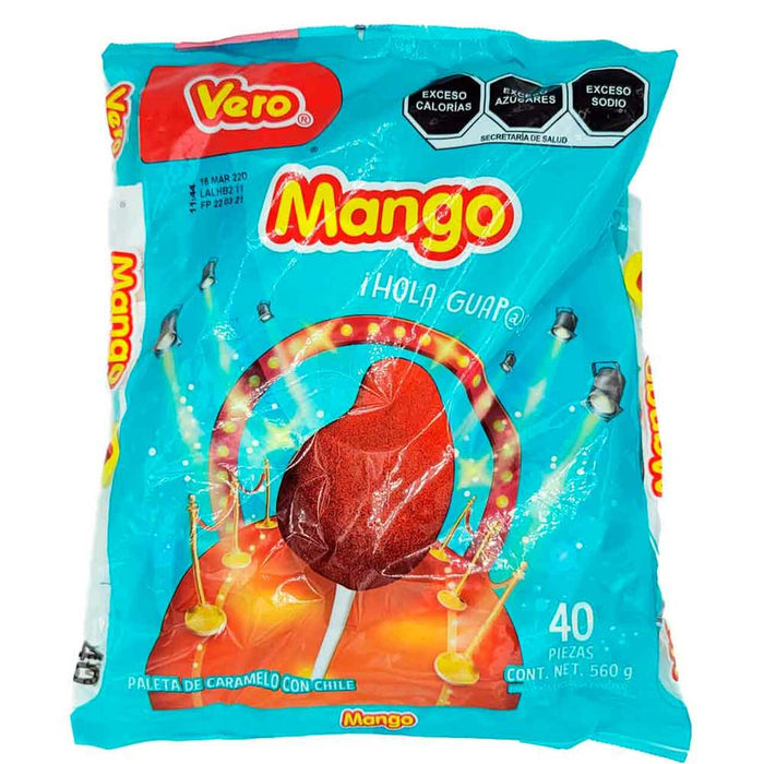 Vero Mango Paleta con Chile 40 pcs | 1 ct